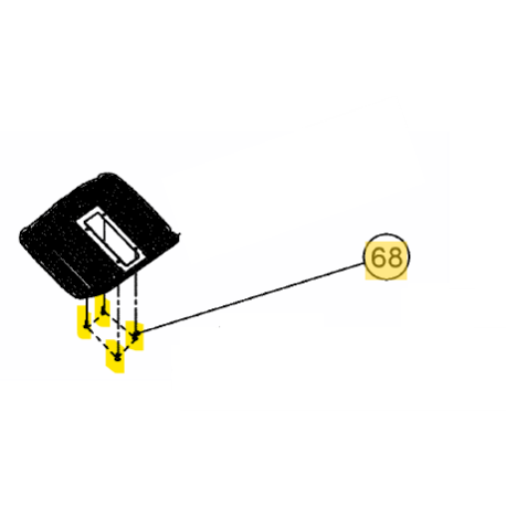 Vis autotaraudeuse 092.70.060 pour tondeuse MTD - Pièce d\'origine