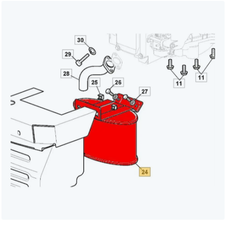 Pot échappement 182750010/0 – Pièce origine GGP/Stiga