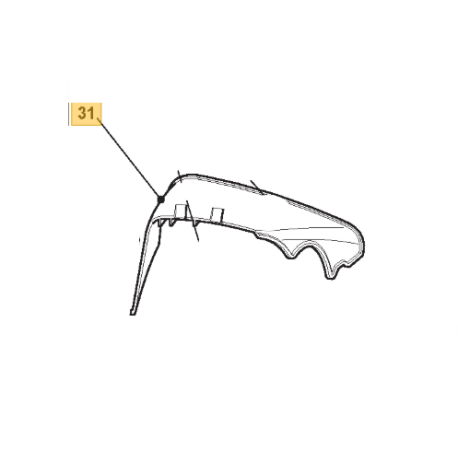 Déflecteur éjection 325600081/0 – Pièce origine GGP/Stiga