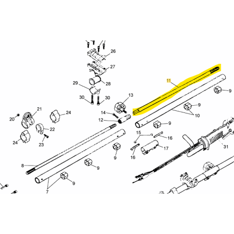Arbre entraînement MTD 092.63.504 – Pièce origine