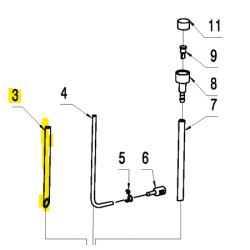 Tuyau durite reservoir débroussailleuse Mc Culloch MAC 426 L et B26 PS
