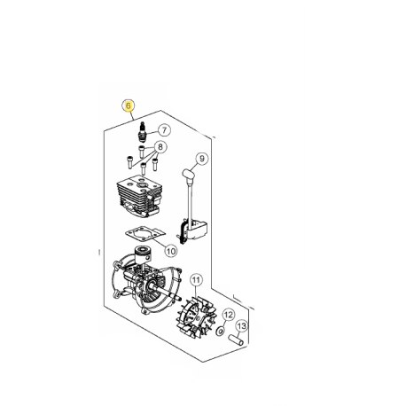 Short-block 753-06828 débroussailleuse MTD - Pièce d\'origine