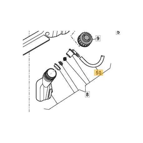 Durite réservoir/pompe huile 118800405/0 – GGP/Alpina/Stiga