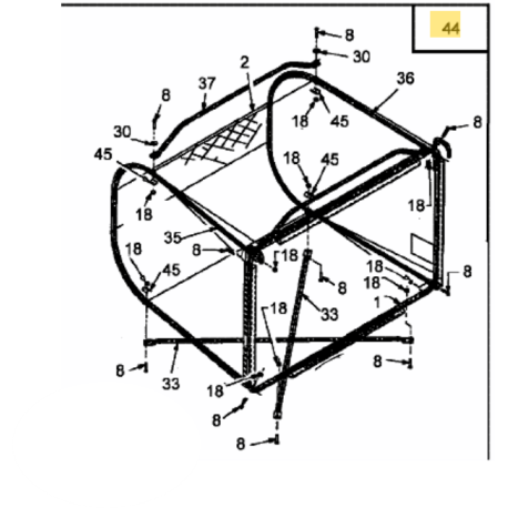 Bac de ramassage 913-04196 – MTD 76 cm, 200 L