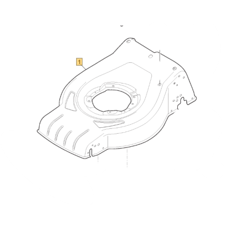 Châssis de tondeuse GGP/Alpina/Stiga 381004999/0 - Pièce d\'origine