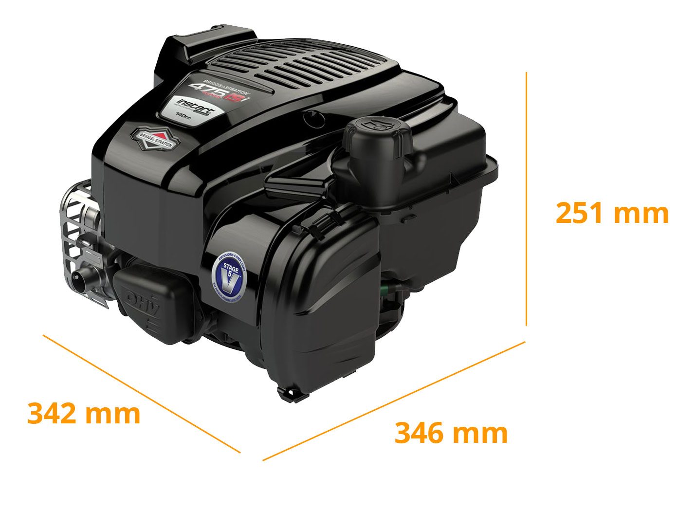 Dimensions moteur 475ISI Instart