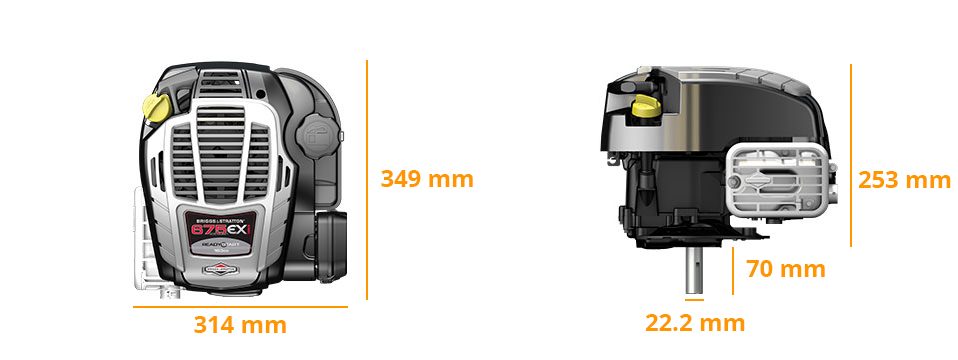 Encombrement 675EXi Series 22.2x70mm