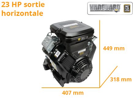 Briggs Stratton 23 HP Vanguard sorite horizontal