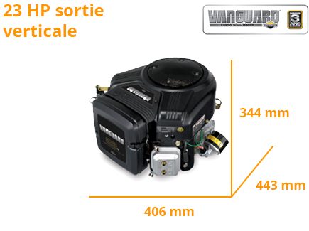 Moteur Vanguard 23 CV arbre vertical