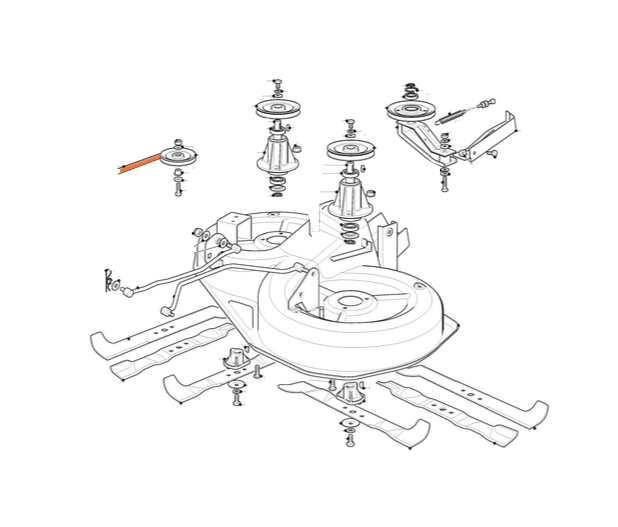 Plan montage courroie 15061508/0 plateau 92 cm