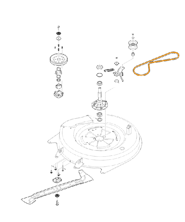 Plan monatge courroie Viking MR4082