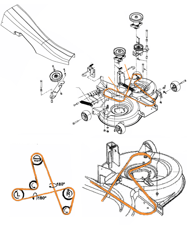 Plan de montage courroie 754-04087