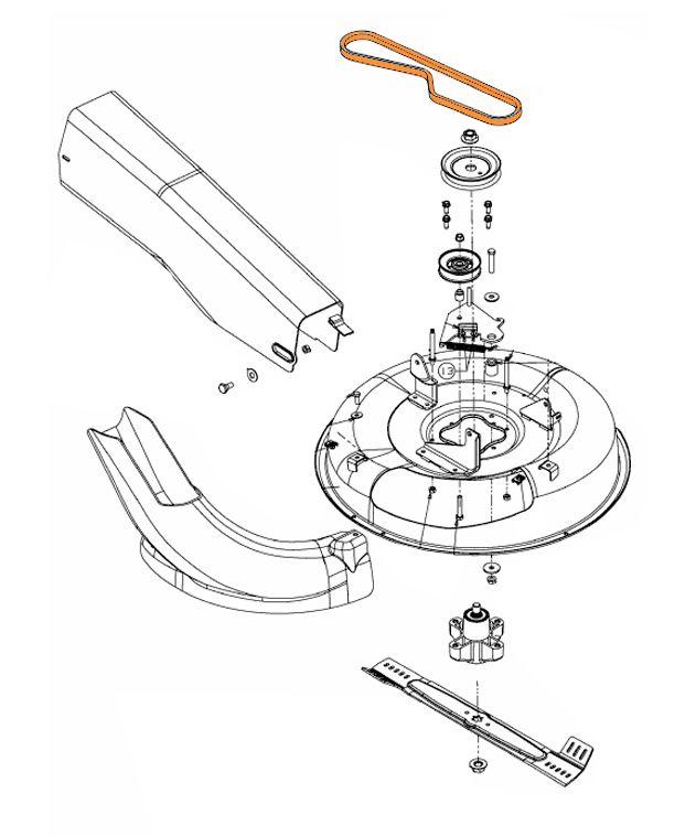 Plan montage courroie MTD 754-04159