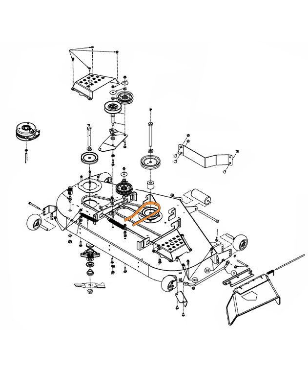 Montage courroie Cub Cadet 754-04262
