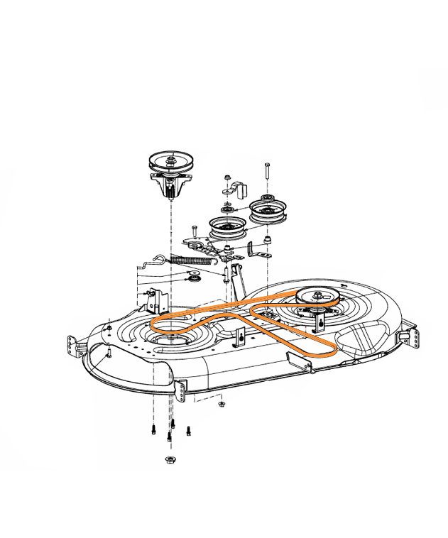 Plan montage courroie Cub Cadet 754-05087