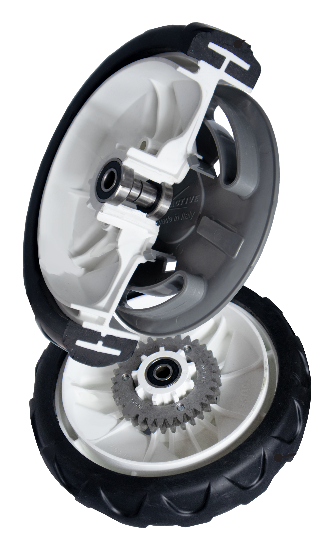 détail roue tondeuse Active 5400 SB