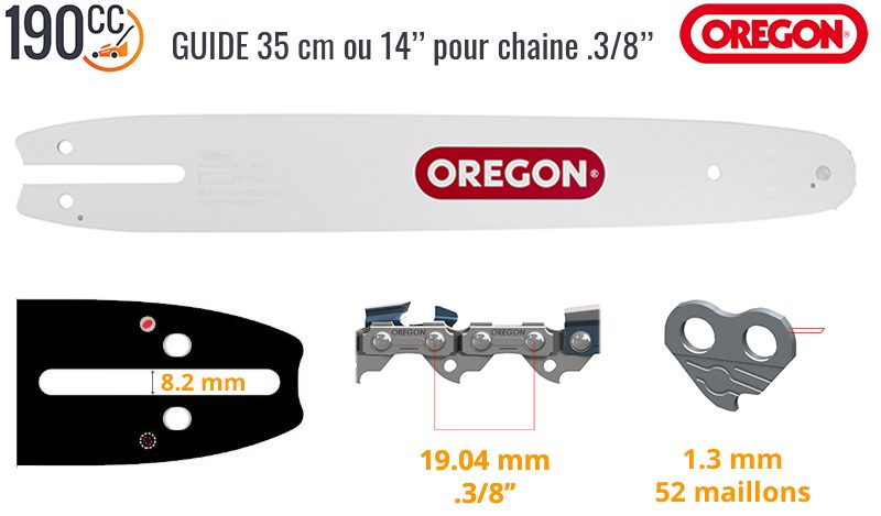 Guide chaine MTD GCS 38/35