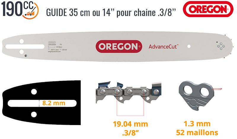 Guide Oregon 140SDEA041 ou 140SXEA041